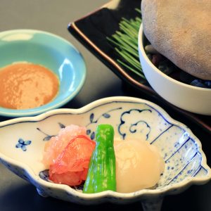 温石（伊勢海老 活帆立）