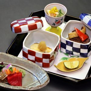 造り 焼物（鰤塩焼 牛野田焼）