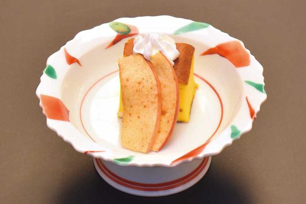 デザート(南瓜のバスクチーズ焼き)