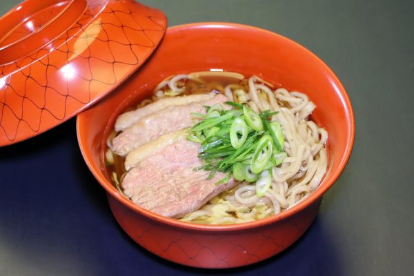 食事（鴨南蛮蕎麦）