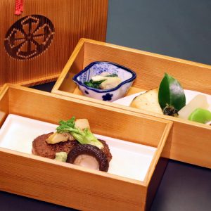 焼物八寸(牛ひれ 鰆)