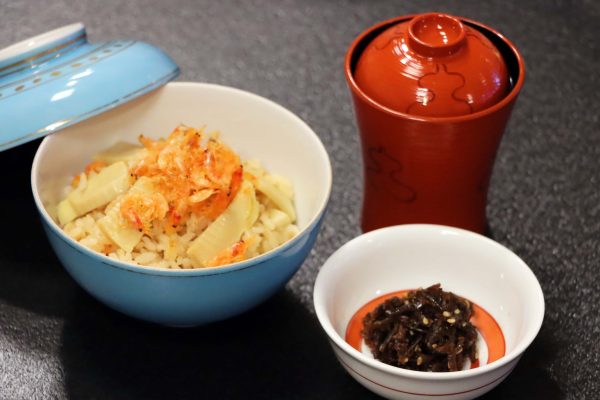 春の彩り会席　筍と桜海老御飯