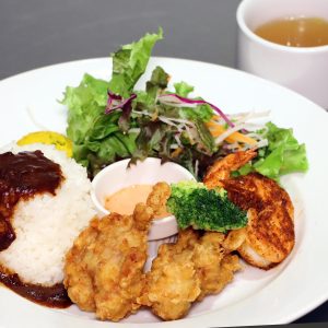 ランチセット（チキンフリット＆ケイジャンシュリンプ）