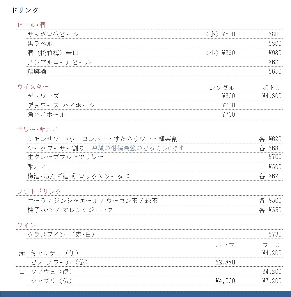 鳥焼処 ドリンク U-260226