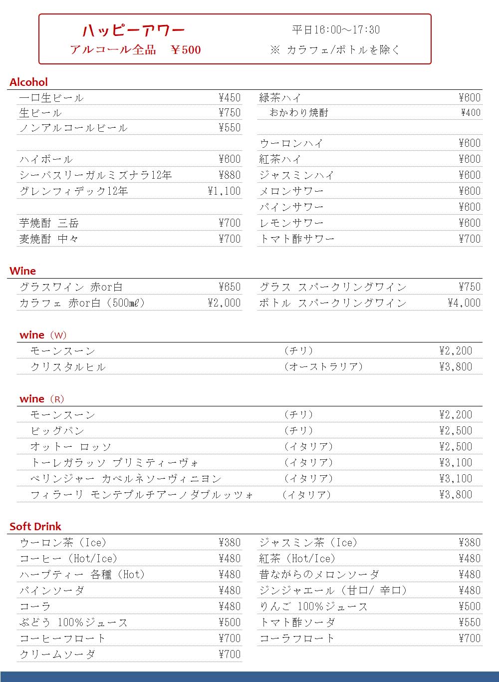 ドリンク 260401