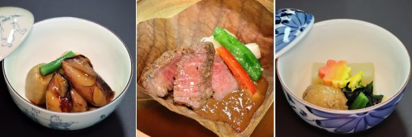 惣菜（小やり烏賊煮付 牛野田滝 季節の煮物）
