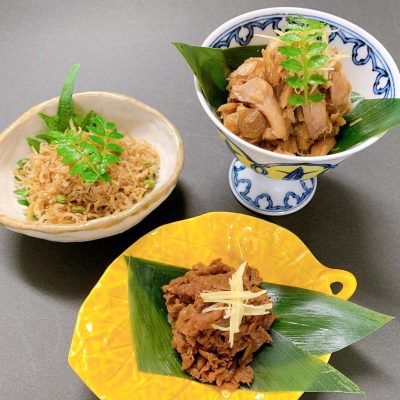 ご飯のお供三種（ケータリング）