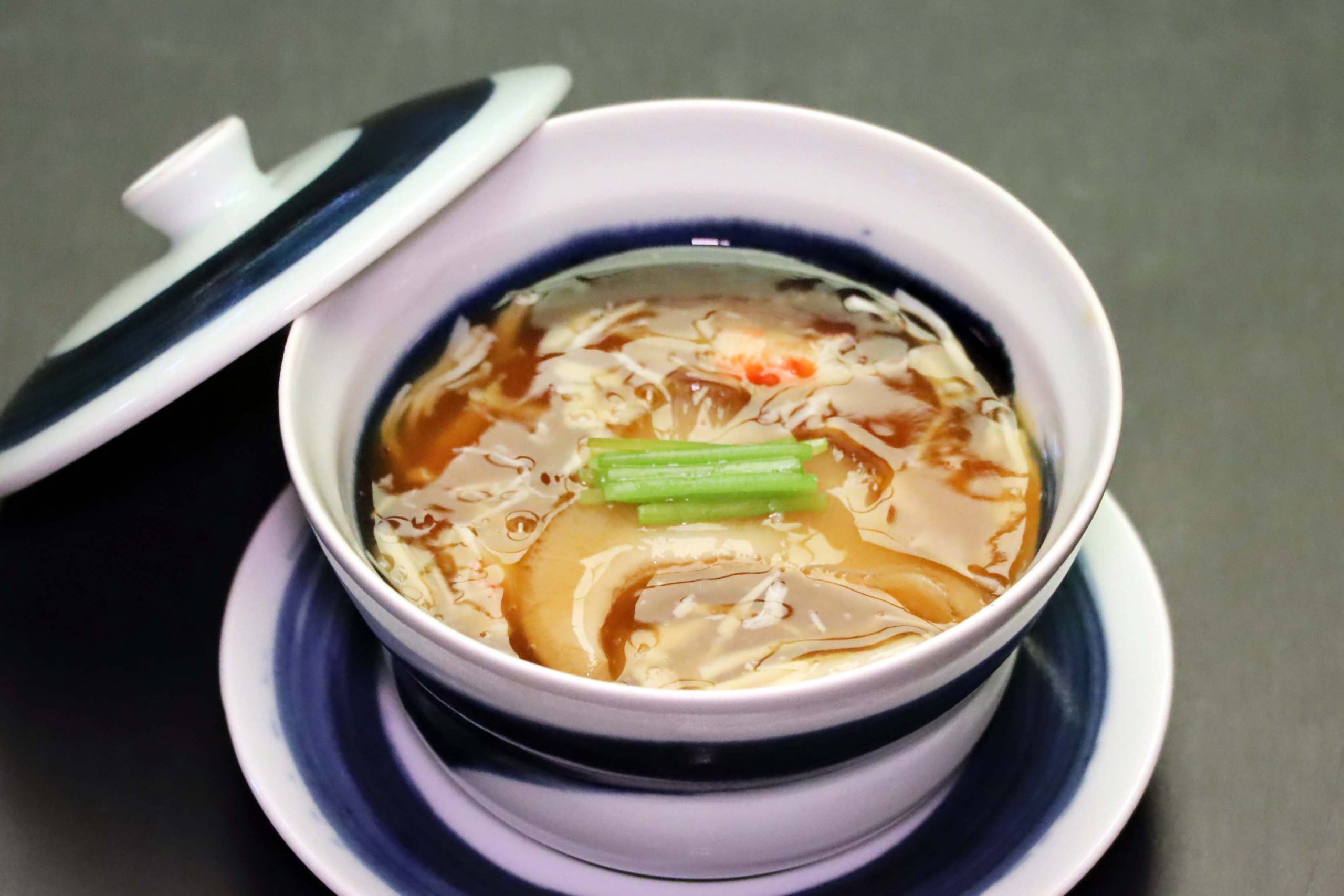 煮物(冬瓜薄蒸し 蟹 鱶鰭) 煮物(冬瓜薄蒸し 蟹 鱶鰭)